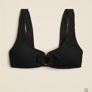 J.Crew Claudia O-ring scrunchie bikini top